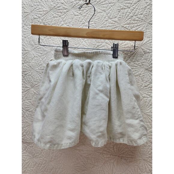 Carter's Linen Blend Shorts Girl's Small 6 Beige High Waist Beach Boho Hippie - Picture 1 of 5